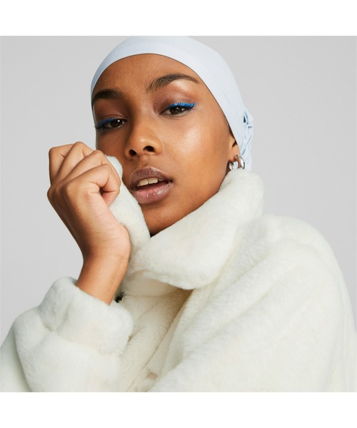 XL プーマ CLASSICS FAUX FUR ファージャケット ホワイト PUMA（プーマ）の「PUMA プーマ ウィメンズ CLASSICS フェイク