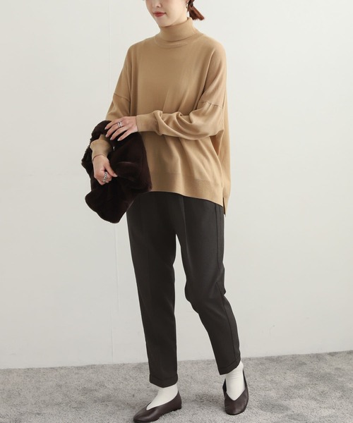 URBAN RESEARCH DOORS（アーバンリサーチドアーズ）の「ツイルテーパードイージーパンツ（その他パンツ・レディース・アイボリー/カーキ/ブラック/チャコールグレー・X-SMALL/SMALL/MEDIUM）」の13枚目の写真