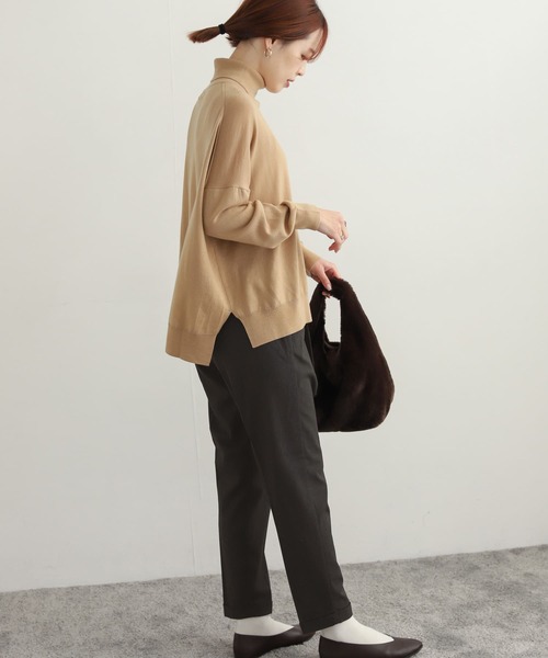 URBAN RESEARCH DOORS（アーバンリサーチドアーズ）の「ツイルテーパードイージーパンツ（その他パンツ・レディース・アイボリー/カーキ/ブラック/チャコールグレー・X-SMALL/SMALL/MEDIUM）」の14枚目の写真