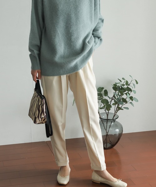 URBAN RESEARCH DOORS（アーバンリサーチドアーズ）の「ツイルテーパードイージーパンツ（その他パンツ・レディース・アイボリー/カーキ/ブラック/チャコールグレー・X-SMALL/SMALL/MEDIUM）」の22枚目の写真