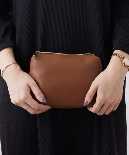 cache cache（カシュ カシュ）の「cache cache ファー取り外しバッグ ポーチ付き（トートバッグ・レディース・ブラック/ブラウン/グリーン・フリー）」の10枚目の写真