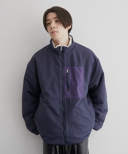 JUNRED(ジュンレッド)の「リバーシブルボアブルゾン(ブルゾン・メンズ・ベージュ/ネイビー/ホワイト・LL/L/M)」の11枚目の写真