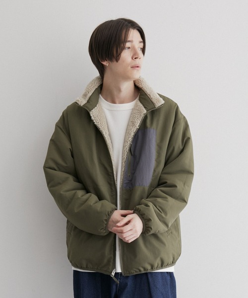 JUNRED(ジュンレッド)の「リバーシブルボアブルゾン(ブルゾン・メンズ・ベージュ/ネイビー/ホワイト・LL/L/M)」の15枚目の写真