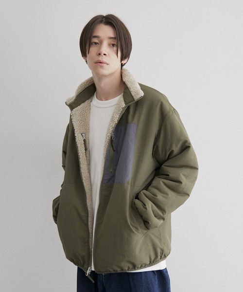 JUNRED(ジュンレッド)の「リバーシブルボアブルゾン(ブルゾン・メンズ・ベージュ/ネイビー/ホワイト・LL/L/M)」の17枚目の写真