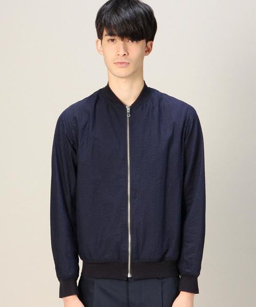 BEAUTY&YOUTH UNITED ARROWS（ビューティーアンドユースユナイテッドアローズ）の「BY T/C シャツ ファブリック ブルゾン ◆（ブルゾン・メンズ・ネイビー・MEDIUM/LARGE/SMALL/X-LARGE）」の3枚目の写真