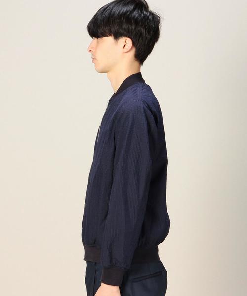 BEAUTY&YOUTH UNITED ARROWS（ビューティーアンドユースユナイテッドアローズ）の「BY T/C シャツ ファブリック ブルゾン ◆（ブルゾン・メンズ・ネイビー・MEDIUM/LARGE/SMALL/X-LARGE）」の4枚目の写真
