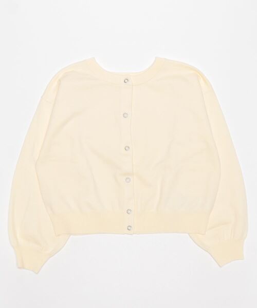 210nouve（トゥージュヌーブ）の「リングスナップショートカーディガン（カーディガン/ボレロ・レディース・アイボリー/ブラック/ブルー/ピンク・FREE）」の9枚目の写真