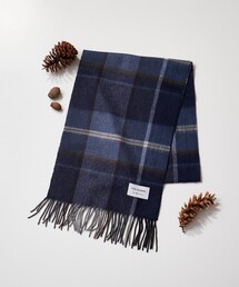 tk.TAKEO KIKUCHI | ピュアカシミヤチェックマフラー(マフラー)