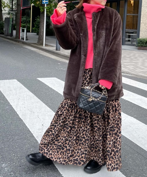 archives（アルシーヴ）の「【Limited item】ECO FAR NO COLLAR COAT（ノーカラーコート・レディース・ブラウン/ベージュ・MEDIUM）」の22枚目の写真