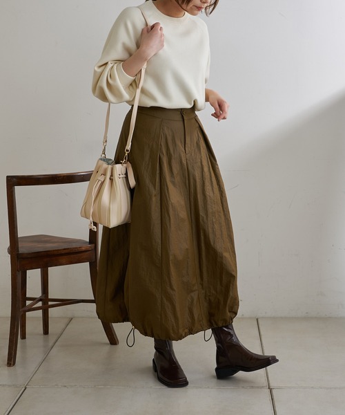 Lui's(ルイス)の「ダブルジャガードステッチワークオーバーニット(ニット/セーター・レディース・オフホワイト/ブラック/グレイッシュベージュ/ブルー・FREE)」の18枚目の写真