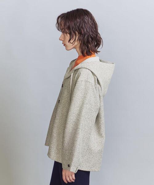 BEAUTY&YOUTH UNITED ARROWS（ビューティーアンドユースユナイテッドアローズ）の「ツイードライク メキシカンパーカー（その他トップス・レディース・ナチュラル/コバルトブルー・FREE）」の4枚目の写真