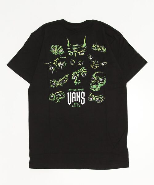 VANS（バンズ）の「【VANS】ヴァンズ EYES IN THE DARK SS TEE プリント Tシャツ VN0000N7（Tシャツ