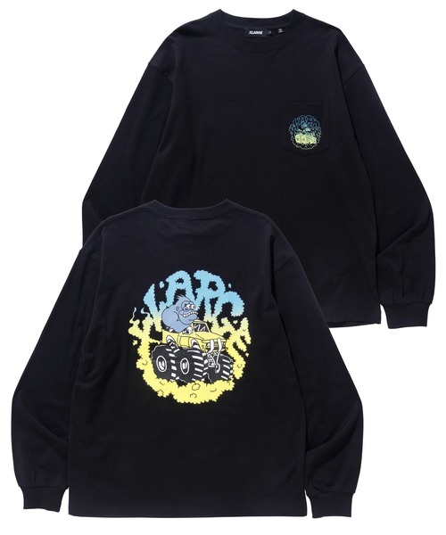 XLARGE(エクストララージ)の「MONSTER TRUCK L/S POCKET TEE(Tシャツ/カットソー・メンズ・ベージュ/ブラック/ホワイト・XL/M/L/S)」の2枚目の写真