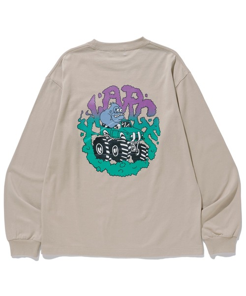 XLARGE(エクストララージ)の「MONSTER TRUCK L/S POCKET TEE(Tシャツ/カットソー・メンズ・ベージュ/ブラック/ホワイト・XL/M/L/S)」の5枚目の写真