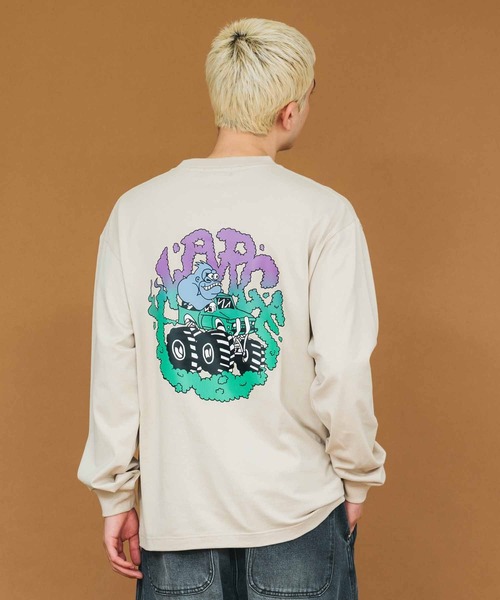 XLARGE(エクストララージ)の「MONSTER TRUCK L/S POCKET TEE(Tシャツ/カットソー・メンズ・ベージュ/ブラック/ホワイト・XL/M/L/S)」の11枚目の写真