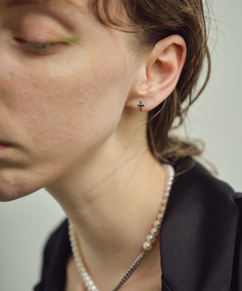 【お値下げしました】M's collection ピアス(両耳) クロス超美品 Cross Pierce（ピアス（両耳用））｜and cloud（アンドクラウド