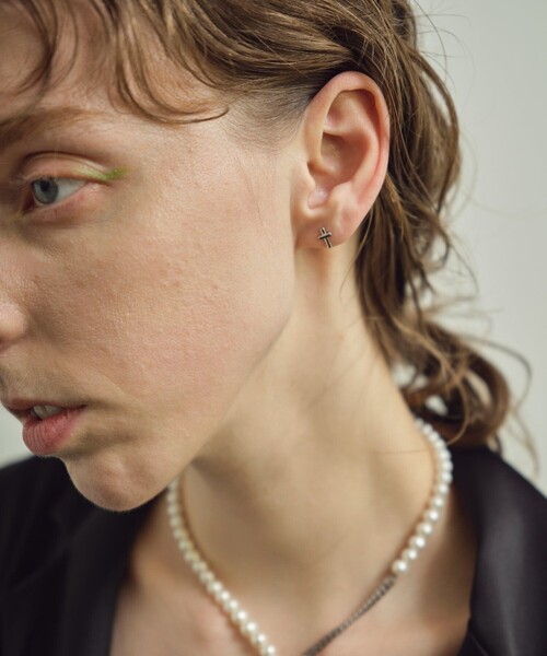 両耳ピアス Cross Pierce（ピアス（両耳用））｜and cloud（アンドクラウド