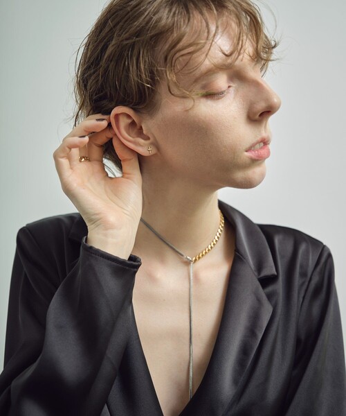 Cross Pierce（ピアス（両耳用））｜and cloud（アンドクラウド