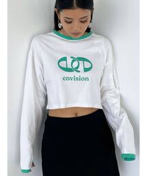 EMODA | ショートマークロゴロングTシャツ(Tシャツ/カットソー)