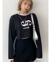 EMODA | ショートマークロゴロングTシャツ(Tシャツ/カットソー)