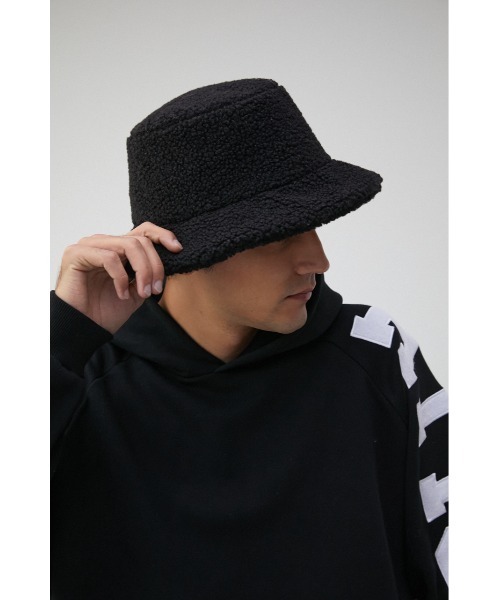 AZUL by moussy（アズールバイマウジー）の「BOA BACKET HAT/ボアバケットハット（ハット・メンズ・ブラック/アイボリー・FREE）」の11枚目の写真
