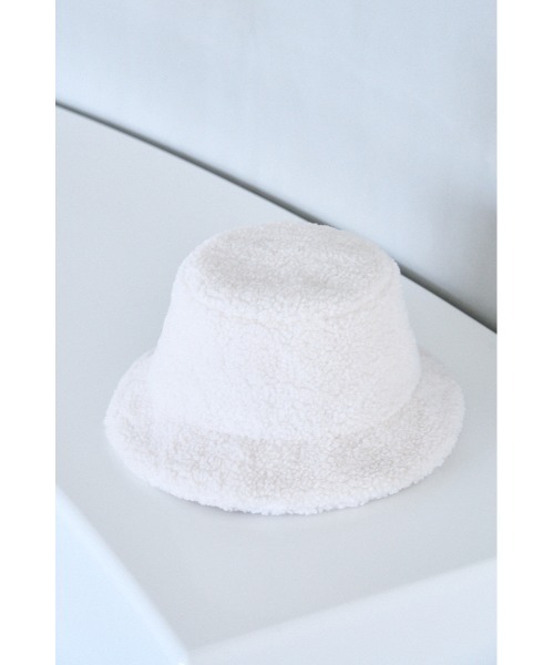 AZUL by moussy（アズールバイマウジー）の「BOA BACKET HAT/ボアバケットハット（ハット・メンズ・ブラック/アイボリー・FREE）」の6枚目の写真