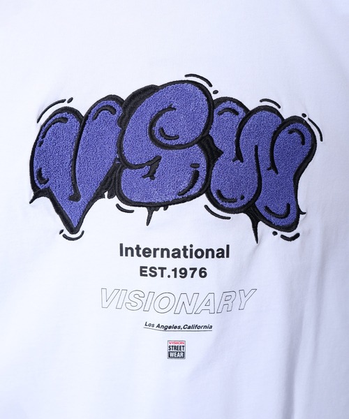VISION STREET WEAR(ヴィジョンストリートウェア)の「【VISION STREET WEAR】グラフィック刺繍Tシャツ(Tシャツ/カットソー・レディース・ホワイト系3/ブラック系2/ブラック系4/ホワイト系1/ホワイト系2/ピンク/ホワイト系4/ブラック系1/ブラック系3/グリーン・MEDIUM/LARGE/X-LARGE)」の22枚目の写真