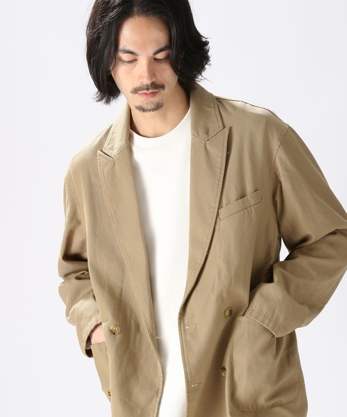 niko and...（ニコアンド）の「ハイツイストホップサックジャケット（テーラードジャケット・メンズ・その他1/ベージュ/ネイビー・MEDIUM/LARGE）」の9枚目の写真