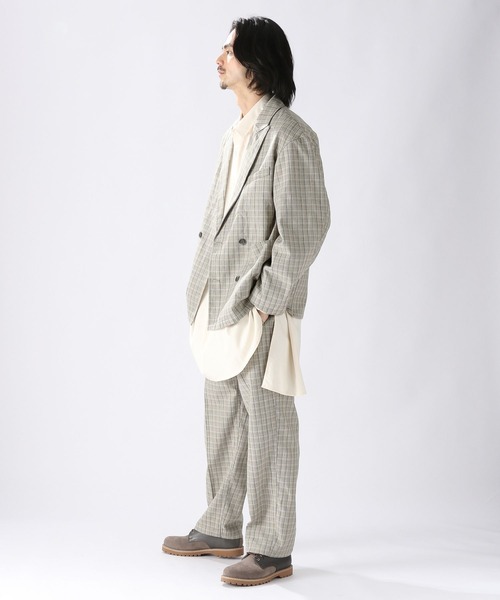 niko and...（ニコアンド）の「ハイツイストホップサックジャケット（テーラードジャケット・メンズ・その他1/ベージュ/ネイビー・MEDIUM/LARGE）」の10枚目の写真