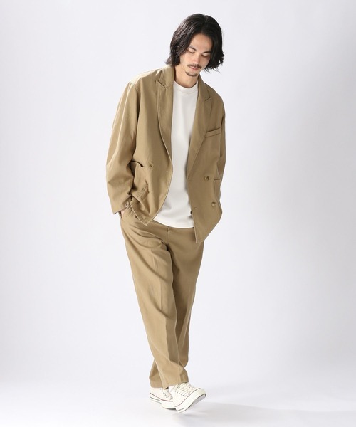 niko and...（ニコアンド）の「ハイツイストホップサックジャケット（テーラードジャケット・メンズ・その他1/ベージュ/ネイビー・MEDIUM/LARGE）」の12枚目の写真