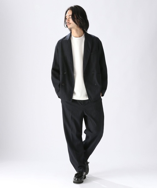 niko and...（ニコアンド）の「ハイツイストホップサックジャケット（テーラードジャケット・メンズ・その他1/ベージュ/ネイビー・MEDIUM/LARGE）」の14枚目の写真