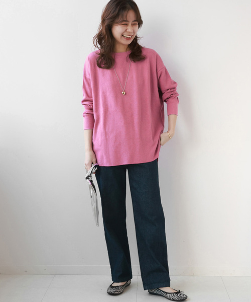 JOURNAL STANDARD relume(ジャーナルスタンダード レリューム)の「■■■《追加8》TCワッフルオーバーサイズロングスリーブTシャツ(Tシャツ/カットソー・レディース・ベージュ/ピンク系その他/ホワイト系その他/オートミール/チャコールグレー・FREE)」の11枚目の写真