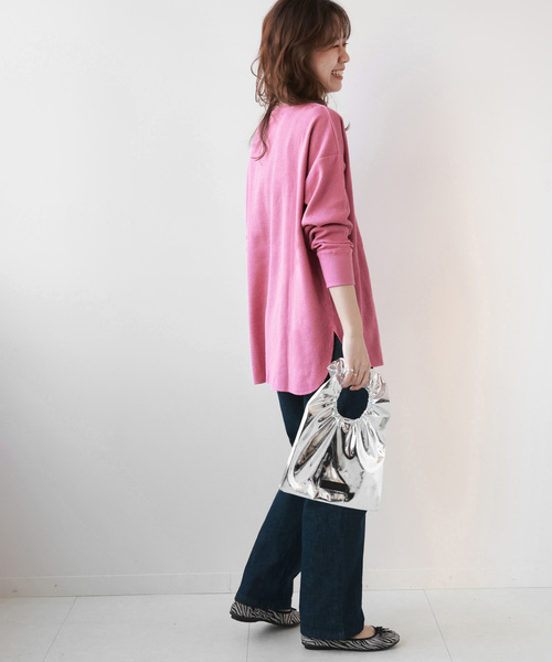 JOURNAL STANDARD relume(ジャーナルスタンダード レリューム)の「■■■《追加8》TCワッフルオーバーサイズロングスリーブTシャツ(Tシャツ/カットソー・レディース・ベージュ/ピンク系その他/ホワイト系その他/オートミール/チャコールグレー・FREE)」の13枚目の写真