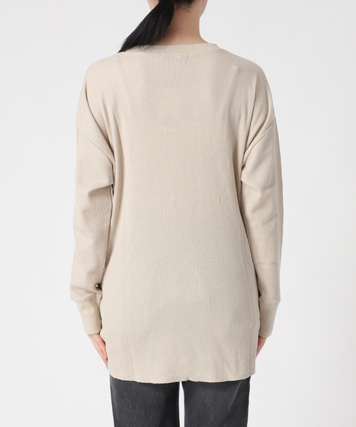 JOURNAL STANDARD relume(ジャーナルスタンダード レリューム)の「■■■《追加8》TCワッフルオーバーサイズロングスリーブTシャツ(Tシャツ/カットソー・レディース・ベージュ/ピンク系その他/ホワイト系その他/オートミール/チャコールグレー・FREE)」の21枚目の写真