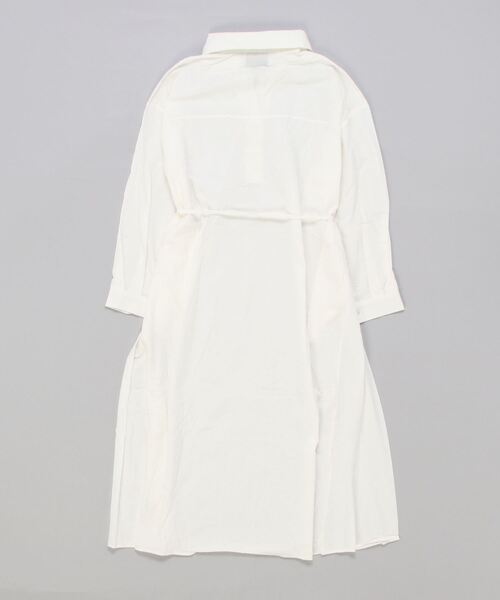 SETUP7（セットアップセブン）の「【SETUP7】ロング丈フレアシャツワンピース KNF（シャツワンピース・レディース・カーキ/ホワイト/ブラック・FREE）」の4枚目の写真