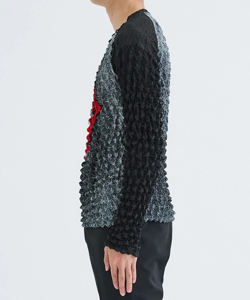 MASU/エムエーエスユー】TONGUE AND LIPS POPCORN RAGLAN L/S T