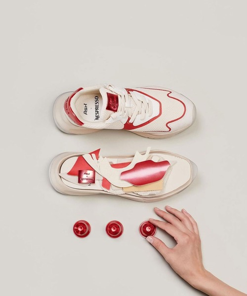 ASH(アッシュ)の「ASH × Nespressoコラボレーションスニーカー【RESTART】(スニーカー・レディース・ホワイト×レッド/ホワイト×グリーン・38/39/35/36/37)」の8枚目の写真