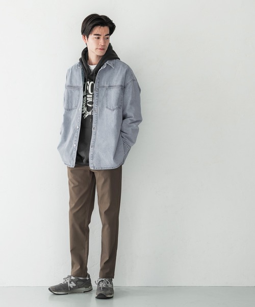 coca(coca)(コカ)の「メンズデニムオーバーシャツ(シャツ/ブラウス・メンズ・インディゴブルー/ライトブルー・L/XL/M)」の4枚目の写真