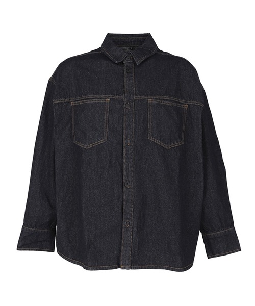 coca(coca)(コカ)の「メンズデニムオーバーシャツ(シャツ/ブラウス・メンズ・インディゴブルー/ライトブルー・L/XL/M)」の10枚目の写真
