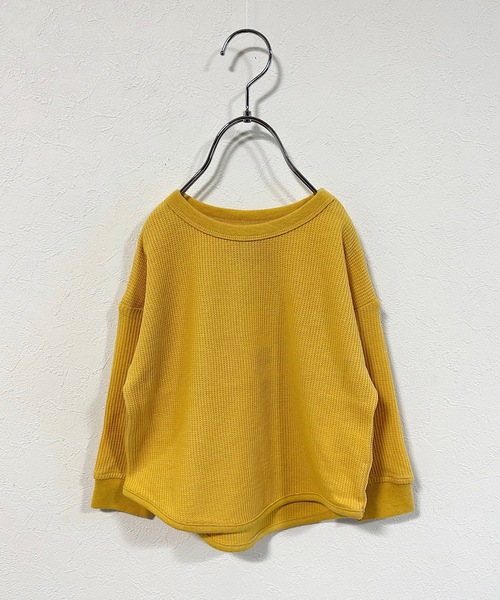 Life Support Products(ライフサポートプロダクツ)の「ワッフルロンT(80~150cm)(Tシャツ/カットソー・キッズ・オフホワイト/ピンク/ライトグリーン/グレー系その他/ベージュ系その他/チャコール/パープル/杢グレー/ライトブルー/モカ/ブラック系その他/イエロー/オレンジ/ホワイト系その他・130/100/110/150/95/90/140/120/80)」の12枚目の写真
