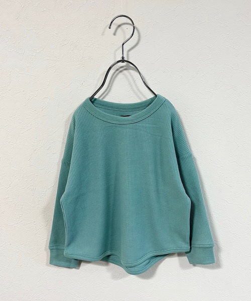 Life Support Products(ライフサポートプロダクツ)の「ワッフルロンT(80~150cm)(Tシャツ/カットソー・キッズ・オフホワイト/ピンク/ライトグリーン/グレー系その他/ベージュ系その他/チャコール/パープル/杢グレー/ライトブルー/モカ/ブラック系その他/イエロー/オレンジ/ホワイト系その他・130/100/110/150/95/90/140/120/80)」の10枚目の写真