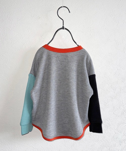 Life Support Products(ライフサポートプロダクツ)の「ワッフルロンT(80~150cm)(Tシャツ/カットソー・キッズ・オフホワイト/ピンク/ライトグリーン/グレー系その他/ベージュ系その他/チャコール/パープル/杢グレー/ライトブルー/モカ/ブラック系その他/イエロー/オレンジ/ホワイト系その他・130/100/110/150/95/90/140/120/80)」の15枚目の写真