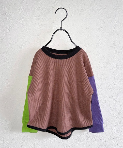 Life Support Products(ライフサポートプロダクツ)の「ワッフルロンT(80~150cm)(Tシャツ/カットソー・キッズ・オフホワイト/ピンク/ライトグリーン/グレー系その他/ベージュ系その他/チャコール/パープル/杢グレー/ライトブルー/モカ/ブラック系その他/イエロー/オレンジ/ホワイト系その他・130/100/110/150/95/90/140/120/80)」の22枚目の写真