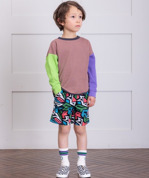 Life Support Products(ライフサポートプロダクツ)の「ワッフルロンT(80~150cm)(Tシャツ/カットソー・キッズ・オフホワイト/ピンク/ライトグリーン/グレー系その他/ベージュ系その他/チャコール/パープル/杢グレー/ライトブルー/モカ/ブラック系その他/イエロー/オレンジ/ホワイト系その他・130/100/110/150/95/90/140/120/80)」の20枚目の写真