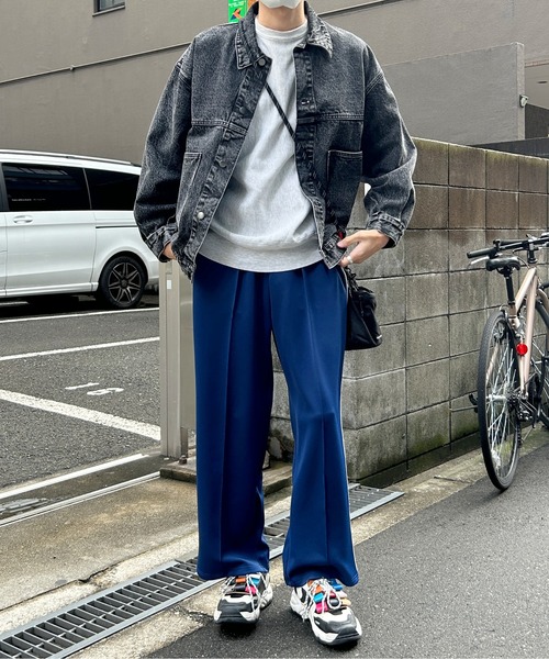 CPCM（シーピーシーエム）の「配色パイピングトラックパンツ（スウェットパンツ・メンズ・ベージュ/ブルー/グリーン・FREE）」の10枚目の写真