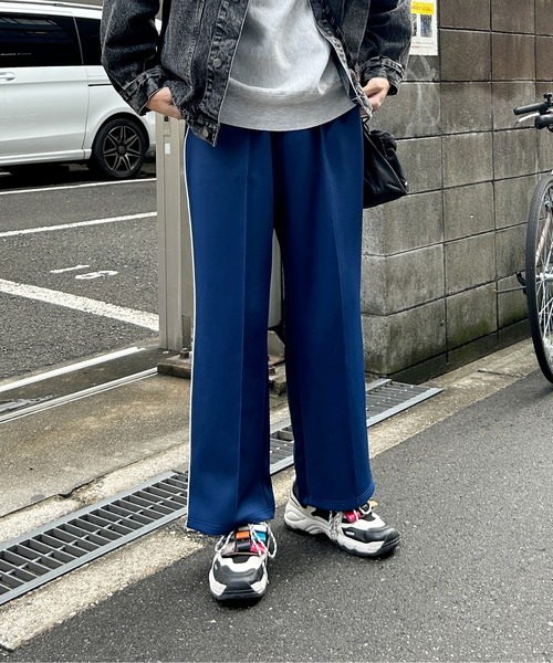 CPCM（シーピーシーエム）の「配色パイピングトラックパンツ（スウェットパンツ・メンズ・ベージュ/ブルー/グリーン・FREE）」の13枚目の写真