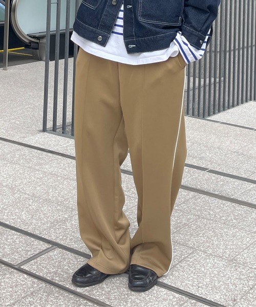 CPCM（シーピーシーエム）の「配色パイピングトラックパンツ（スウェットパンツ・メンズ・ベージュ/ブルー/グリーン・FREE）」の14枚目の写真