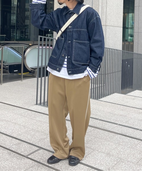 CPCM（シーピーシーエム）の「配色パイピングトラックパンツ（スウェットパンツ・メンズ・ベージュ/ブルー/グリーン・FREE）」の16枚目の写真