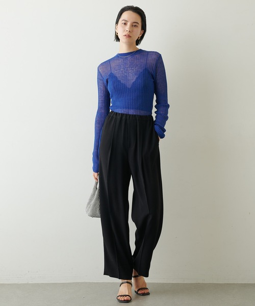 シアーワイドリブプルオーバー