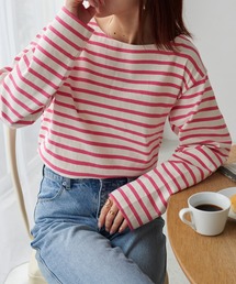 DISCOAT（ディスコート）の「【WEB限定】バスクボーダーロングスリーブ（Tシャツ/カットソー）」